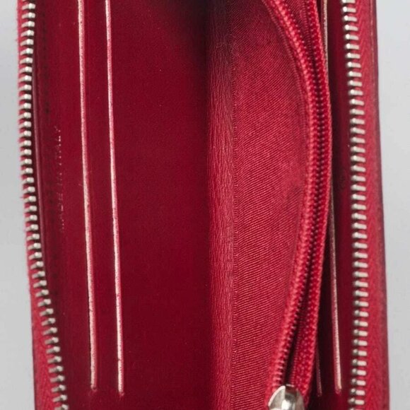 Chanel Red Quilted Caviar Leather CC Zip Compact Wallet - Picture 8 of 10